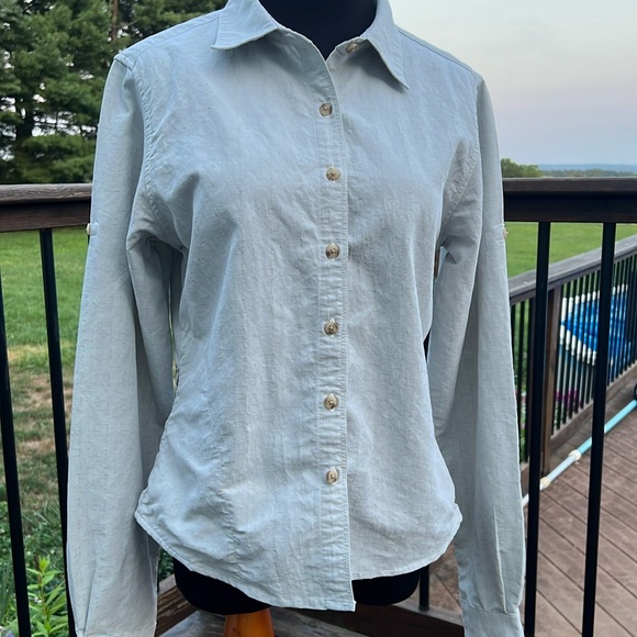 The North Face Tops - The North Face Button-down Shirt with zippered side pocket